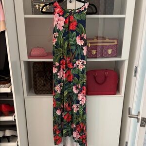 Tommy Bahama Green and Blue Tropical Dress